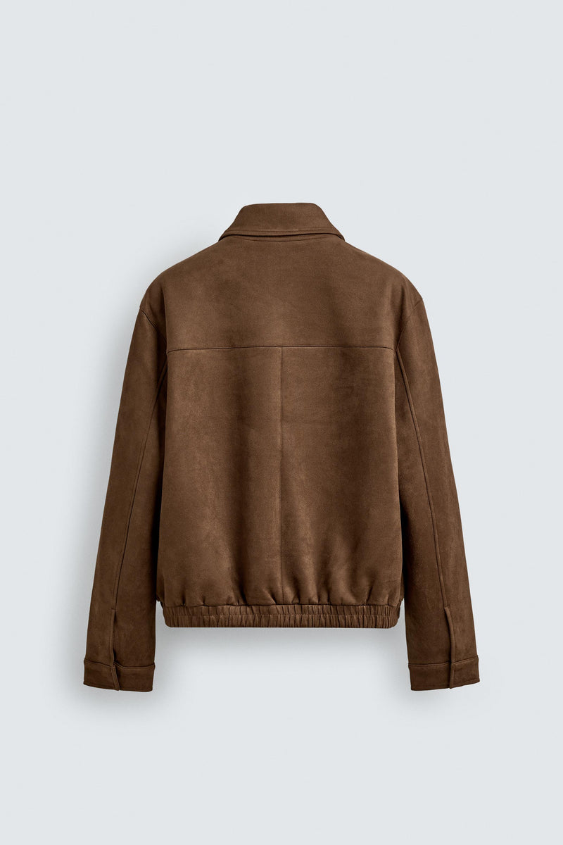 Cazadora Efecto Ante Zara