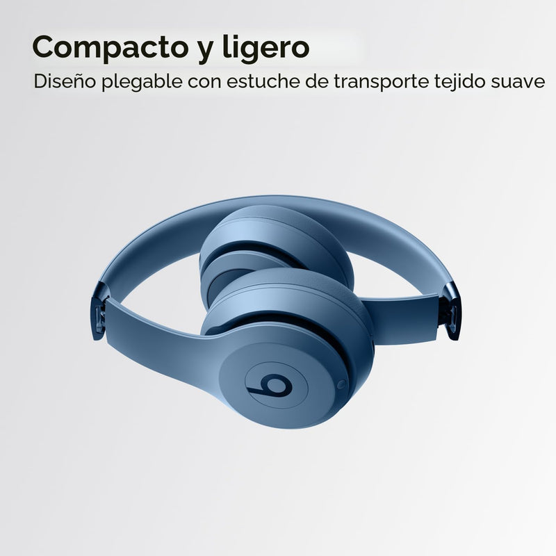 Beats Solo 4 - Azul Pizarra — Audífonos inalámbricos Bluetooth on-ear, hasta 50h