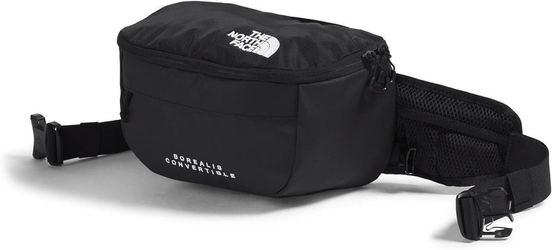 The North Face Borealis Convertible Pack - Commuter Laptop Backpack, Removable Lumbar Pack, Water Repellent Finish, TNF Black/TNF Black, One Size