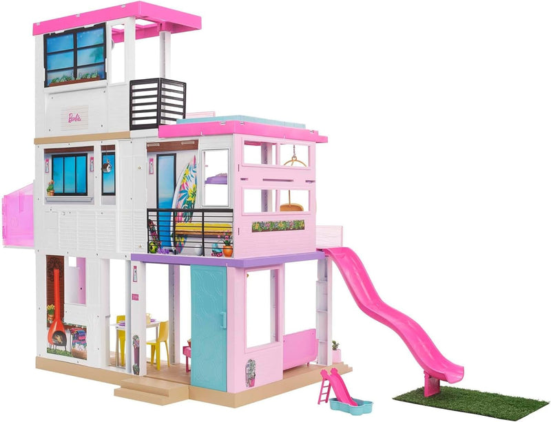 Barbie Dreamhouse (3.75-ft) 3-Story Dollhouse Playset with Pool & Slide