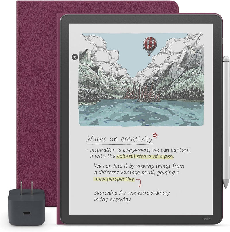 Amazon Kindle Scribe Colorsoft Essentials Bundle - Caramel (Lápiz Premium + Folio)