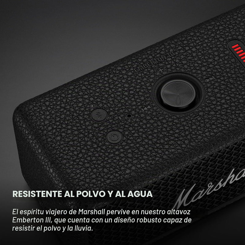 Marshall Emberton III Portable Bluetooth Waterproof Speaker - Black/Silver