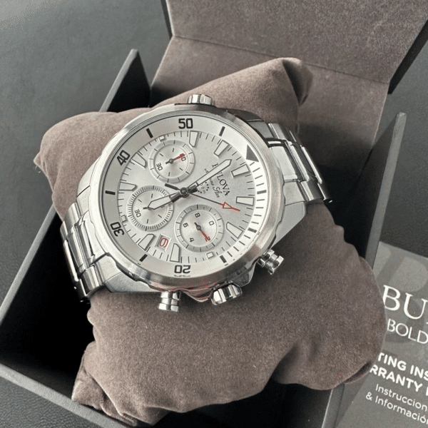 Bulova Marine Star 96B255 Cronógrafo - Esfera Blanca 43mm