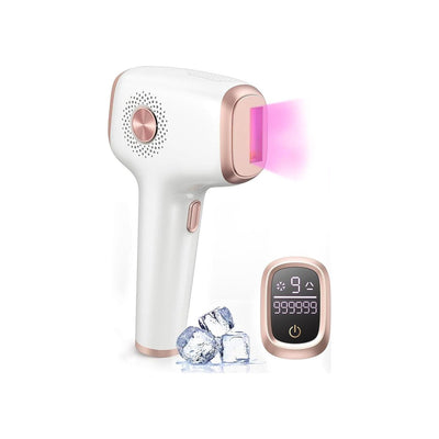 INNZA Depiladora láser IPL con tecnología de enfriamiento por hielo ICE – Eliminación del vello de larga duración, indolora y segura para uso en casa (Blanco)