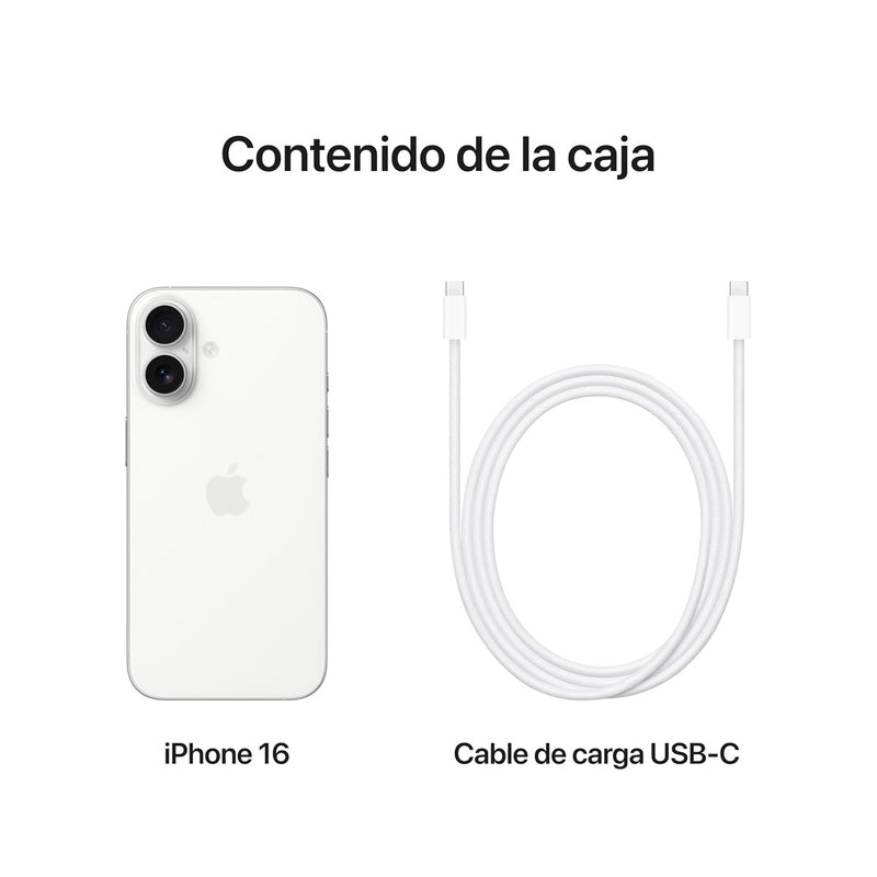 Apple iPhone 16 128GB (Renovado) - Blanco