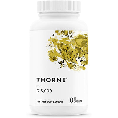 Vitamina D3 THORNE suplemento salud oseo e inmune sin gluten, lácteos o soja certificado NSF deporte 60 cápsulas