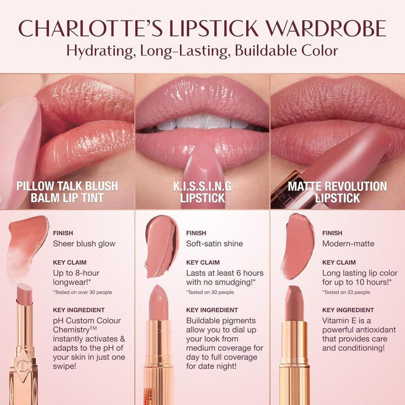 Pillow Talk Blush Balm Lip Tint De Charlotte Tilbury Pillow Talk Rosa Nude Transparente