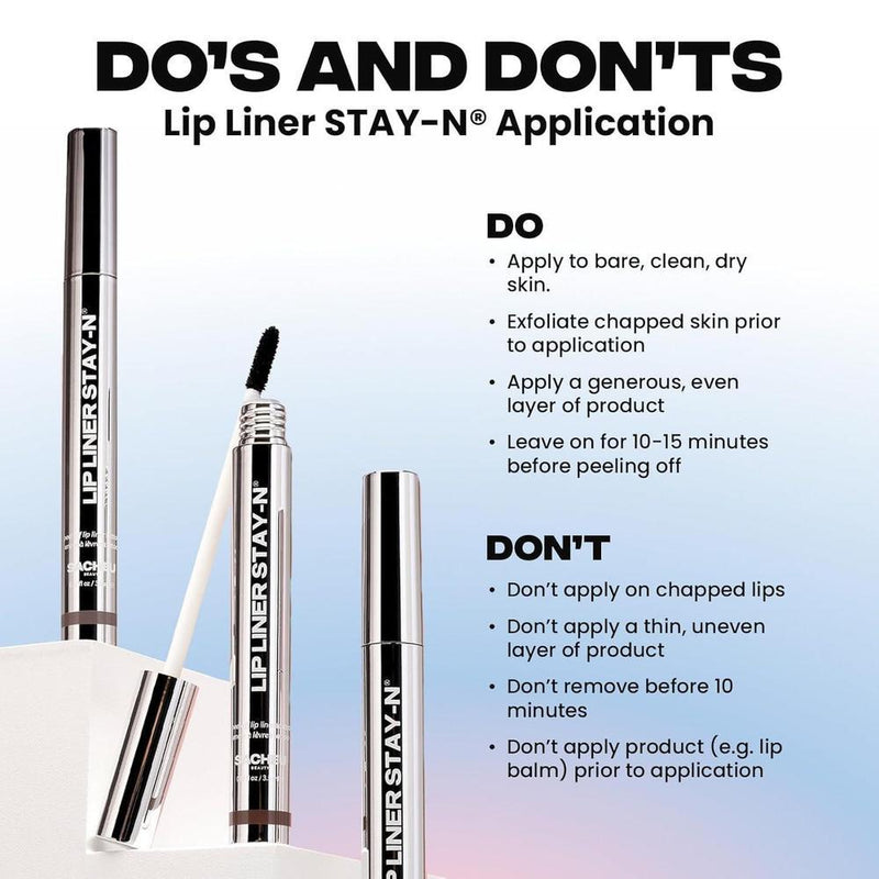 Sacheu Lip Liner Stay-N, delineador de labios de larga duración con ácido hialurónico y vitamina E, acabado mate vegano