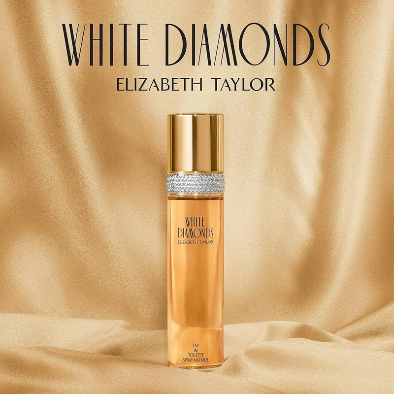Perfume en spray White Diamonds de Elizabeth Taylor, fragancia seductora y floral para mujeres sofisticadas