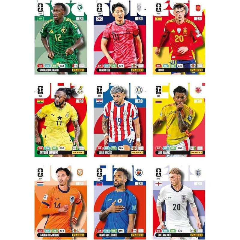 Juego de cartas coleccionables de la Copa Mundial de la FIFA 2026 Blister Premium Gold con tarjetas edición limitada