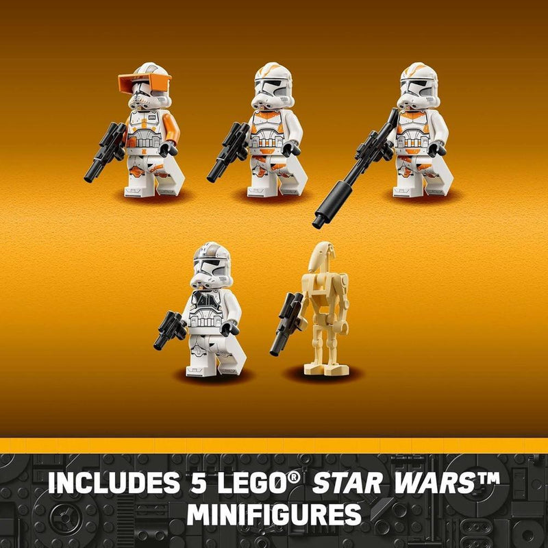 LEGO Star Wars at-TE Walker 75337 Juguete posable de la Venganza de los Sith con soldados clon 212 y droides de batalla