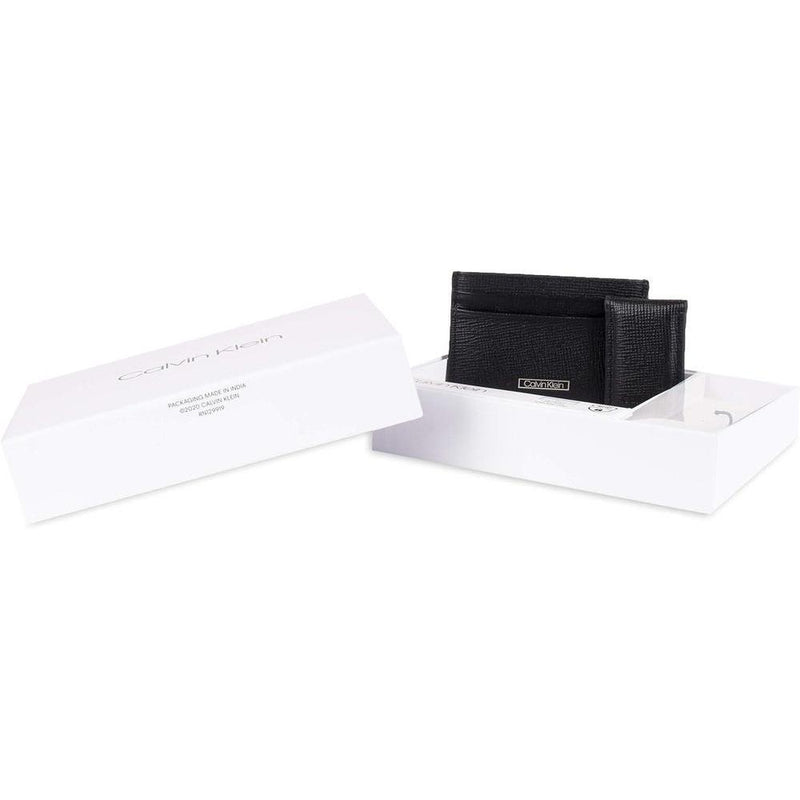 Cartera Calvin Klein para hombre con diseño minimalista bifold y fundas para tarjetas con bloqueo RFID