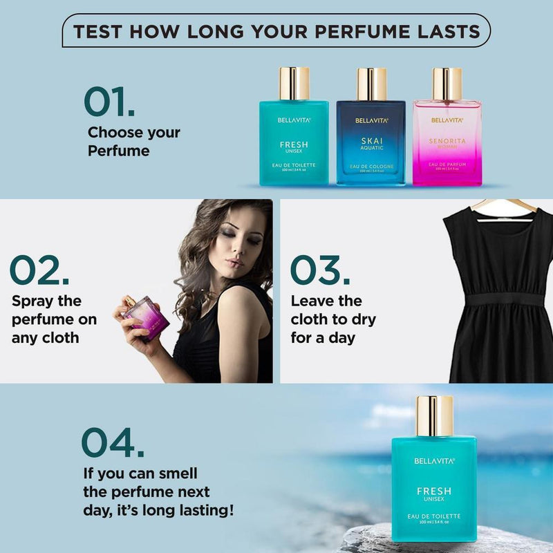 Bellavita Fresh Eau de Toilette for women with Bergamot