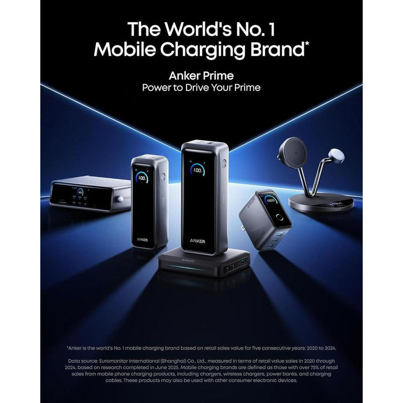 Anker Prime Power Bank con 3 puertos, 220W de salida, carga bidireccional, TSA aprobado, control de app - para MacBook, iPhone y más