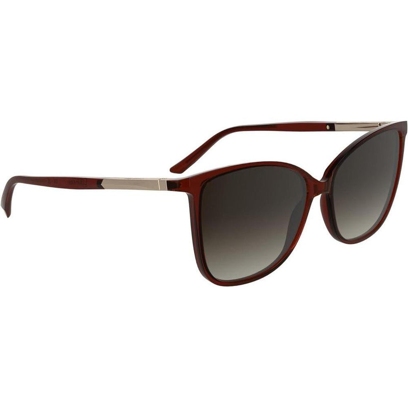 Calvin Klein Gafas de Sol Mujer Modelo CK25504S con Detalles Metálicos y Lentes Degradadas