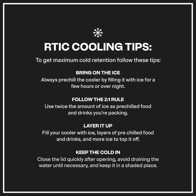 RTIC Refrigerador ultraligero de alto rendimiento para camping, playa, pesca y barbacoa, 30% más ligero que modelos tradicionales