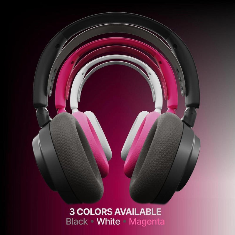 SteelSeries Arctis Nova 7X auriculares gaming inalámbricos con control app, 50 HR, drivers neodimio, mix 2.4GHz/Bluetooth, multi-plataforma, negro
