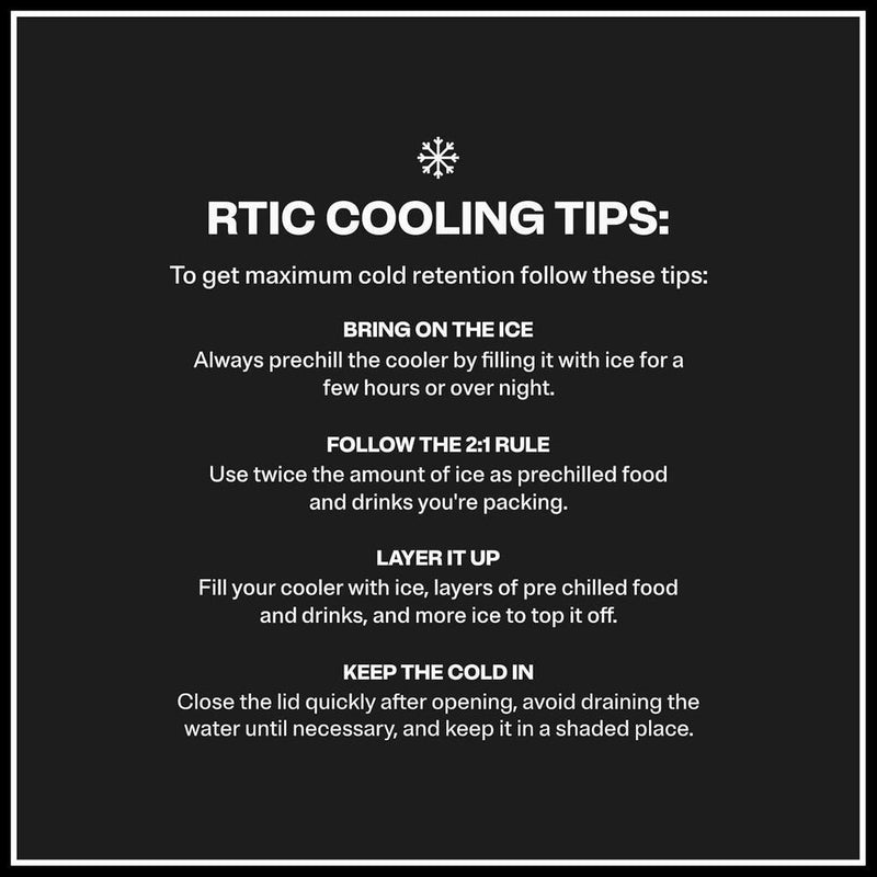 RTIC Hielera personal de viaje compacta y portátil, ideal para alimentos y bebidas en playa, camping, picnic y pesca