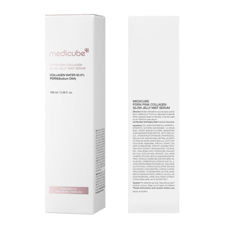 Medicube Pink Pdrn Suero Glow Jelly Mist Textura Dual 100ml