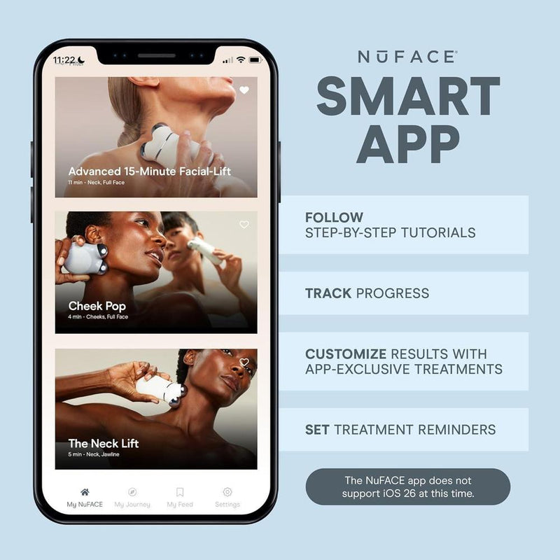 NuFACE Trinity+ Dispositivo Facial de Microcorriente Aprobado por la FDA - Esculpe Rostro y Tensa Cuello + Gel Activador
