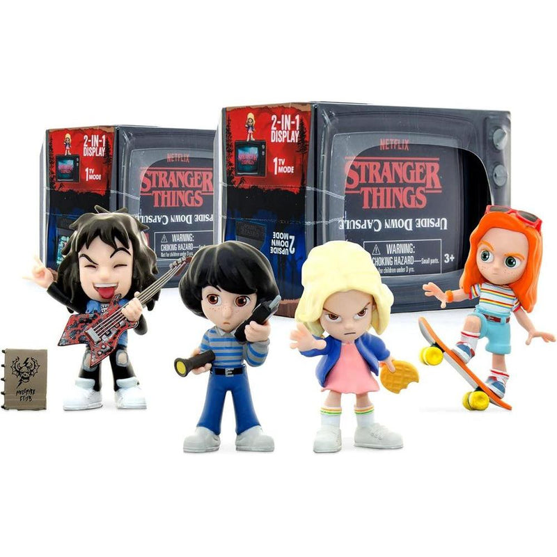 Cápsulas oficiales de Stranger Things Upside Down Serie 1 Paquete 2 figuras acción ciegas, juguetes coleccionables Netflix