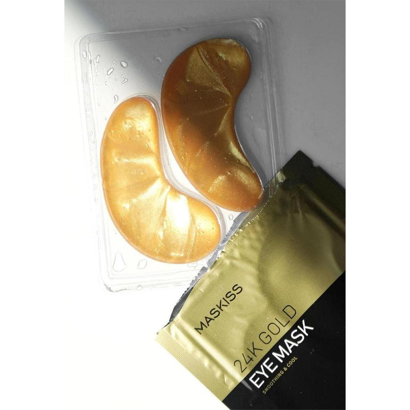 24k Gold Under Eye Patches, Alivian Hinchazón Y Ojeras Con Colágeno, 50 Pares