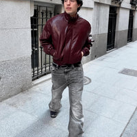 Cazadora Efecto Piel Bershka
