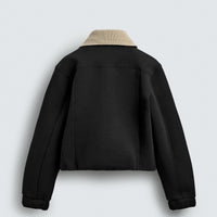 Cazadora Tecnica Cuello Contraste Zara