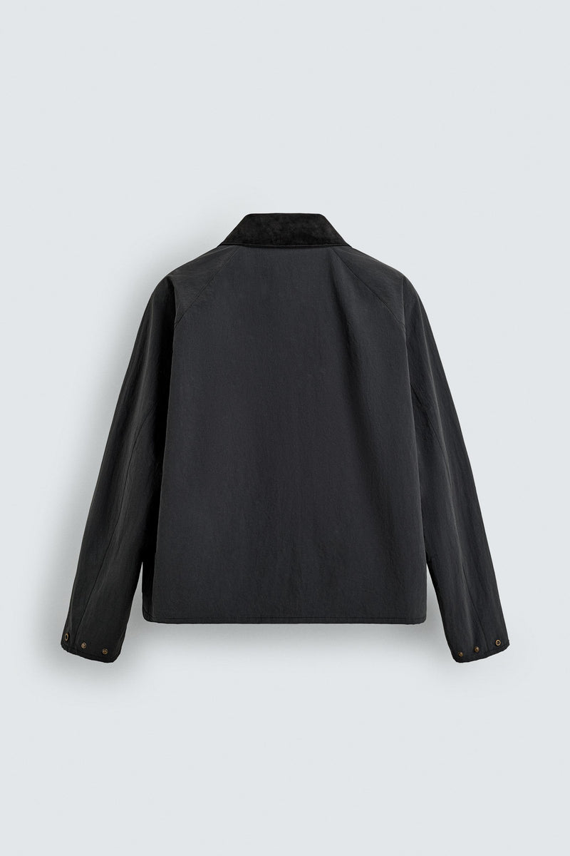 Cazadora Técnica Cuello Combinado Zara