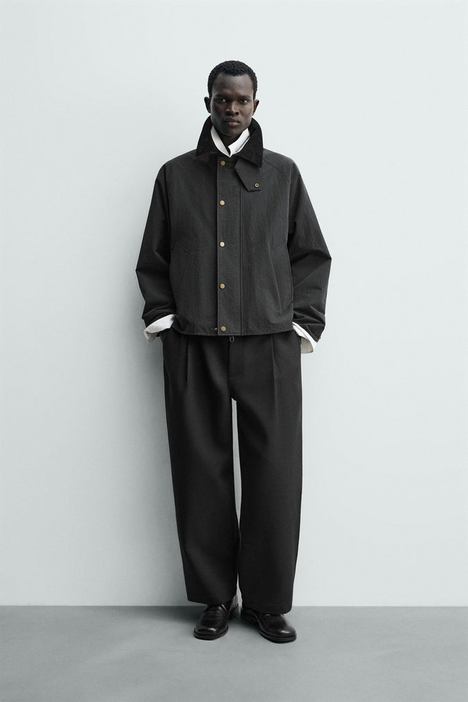 Cazadora Técnica Cuello Combinado Zara