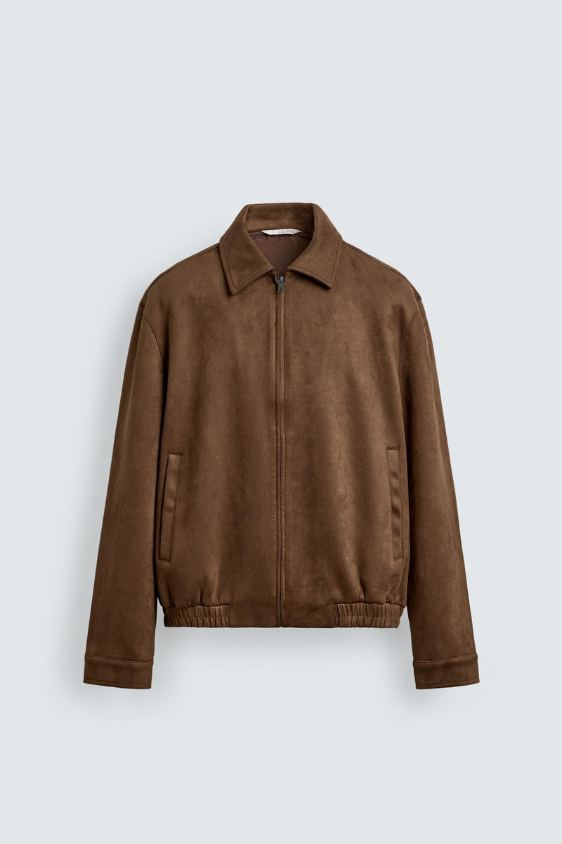 Cazadora Efecto Ante Zara