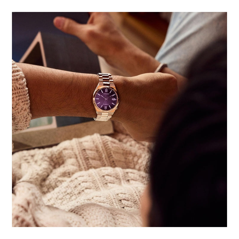 Citizen Tsuyosa Automático - Esfera Púrpura 37mm (NJ0200-50W)