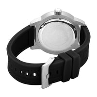 Reloj Invicta para hombre, modelo Specialty, acero inoxidable, con correa negra de silicona y movimiento de cuarzo