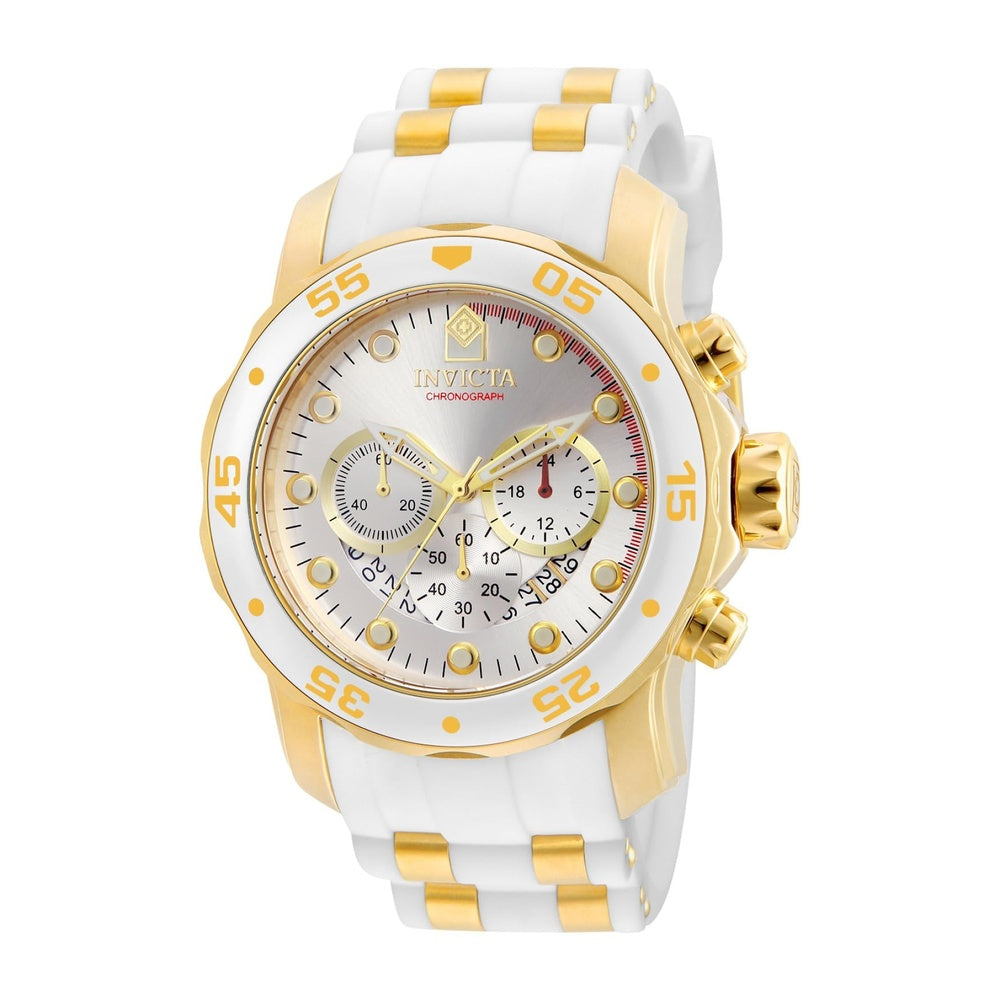 Invicta Reloj de cuarzo Pro Diver para hombre, acero inoxidable y resistencia al agua, correa de silicona