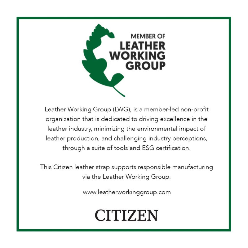 Reloj cronógrafo Citizen Eco-Drive para hombre, acero inoxidable IP negro, correa de cuero marrón, esfera negra