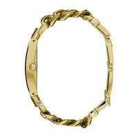 GUESS Reloj de pulsera multicadena 37 mm para mujer en tono plateado con dial dorado
