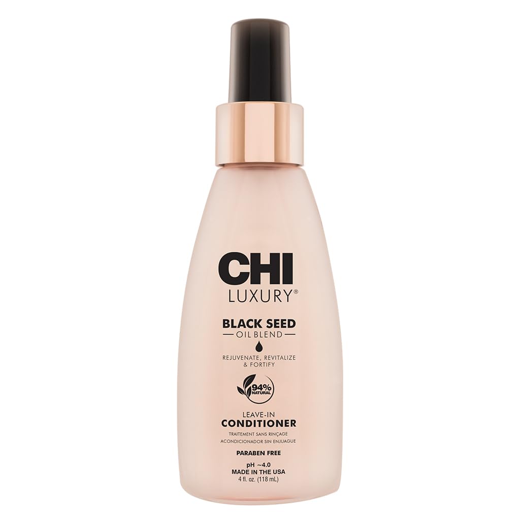 CHI Luxury Black Seed Oil Leave-In Conditioner, Moisturizing Treatment To Strengthen Hair, Thermal Protectant, Sulfate,