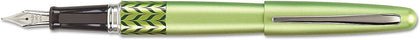 PILOT MR Retro Pop Collection Fountain Pen in Gift Box, Green Barrel with Marble Accent, Fine Point Stainless Steel Nib, Refillable Black Ink (91431)