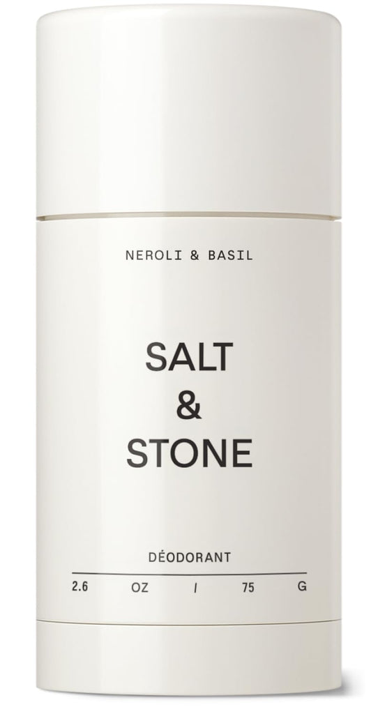 Salt & Stone Aluminum-Free Deodorant for Women & Men, Neroli & Basil 2.6 oz