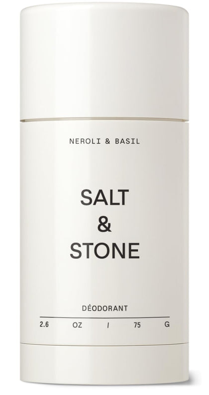Salt & Stone Aluminum-Free Deodorant for Women & Men, Neroli & Basil 2.6 oz
