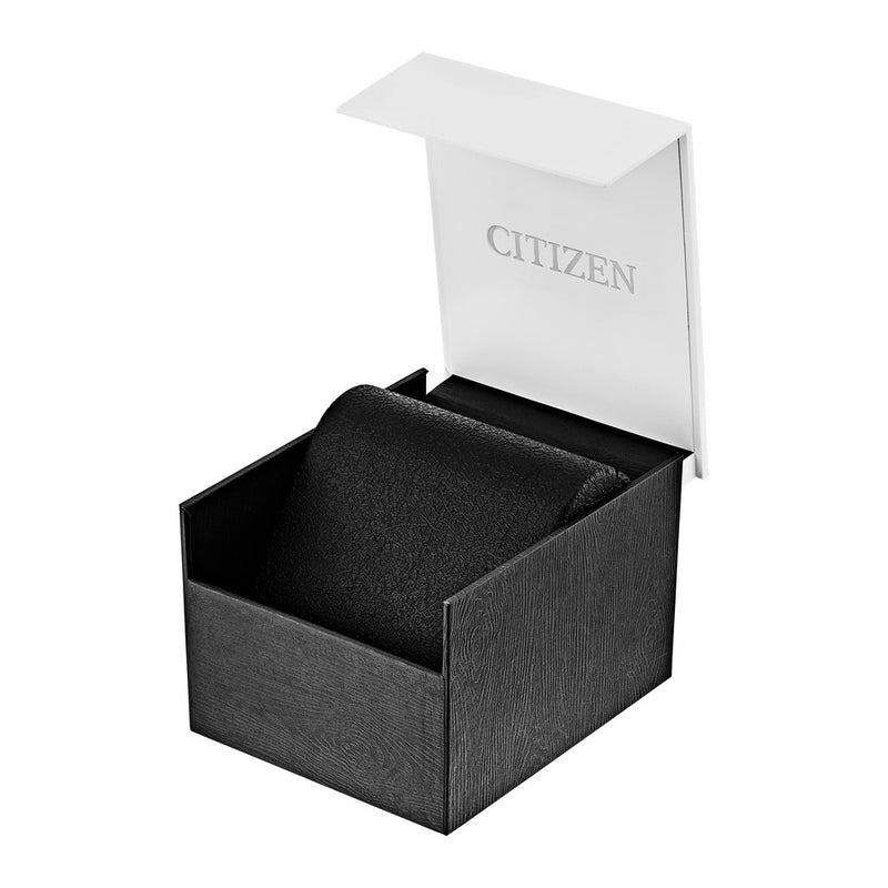 Citizen Eco-Drive Classic Reloj de Acero Inoxidable Plateado con Correa de Goma Blanca y Esfera Blanca