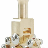 Fret Press Head fret press-01, Copper & Stainless Steel Luthier Tool, Ergonomic Handle, Anti-Slip notch, adaptable for Electric Guitar, Bass DIY, Acoustic & Classical Guitar Repair