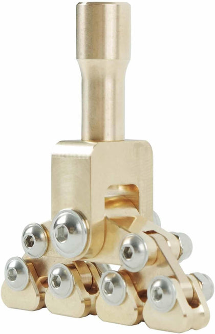Fret Press Head fret press-01, Copper & Stainless Steel Luthier Tool, Ergonomic Handle, Anti-Slip notch, adaptable for Electric Guitar, Bass DIY, Acoustic & Classical Guitar Repair