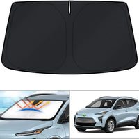 KUST Windshield Sun Shade for Chevrolet/Chevy Bolt EUV Accessories 2022-2024 Sunshade Window Sun Visor Protector Foldable Blocks UV Rays Keep Your Car Cooler