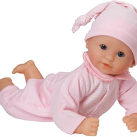 Corolle Bébé Calin Charming Pastel - 12" Soft Baby Doll with Vanilla Scent, Pink Outfit & Sleeping Eyes for Girls Ages 18 Months+, Cute Reborn Realistic Baby Dolls for 2 Year Old Girls
