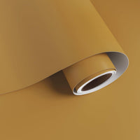 VaryPaper 15.7"x315" Mustard Yellow Contact Paper Peel and Stick Matte Yellow Wallpaper for Nursery Bedroom Removable Solid Color Vinyl Wrap for Cabinets Countertops Furniture Self Adhesive Wall Paper