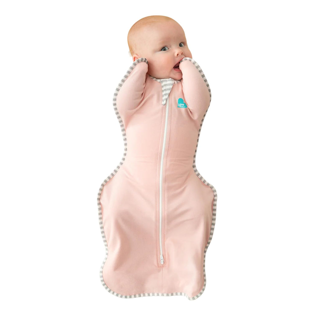 Love to Dream Swaddle UP Self-Soothing Sleep Sack 13-19 lbs., Dramatically Better Sleep, Secure Fit Calms Startle Reflex, 1.0 TOG, Medium 13-19 lbs, Dusty Pink