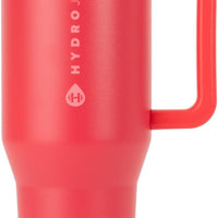 HydroJug Traveler 32oz, Insulated Tumbler with Handle & Straw, Fruit Punch