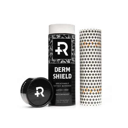 Recovery Aftercare Derm Shield Tattoo Cover Up Patch - Latex-Free & Waterproof Tattoo Aftercare Bandage - Transparent Matte Film - Breathable & Flexible - Promotes Healing & Skin Renewal (7.9