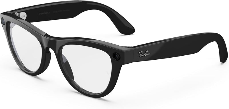 Ray-Ban Meta (Gen 2) Skyler - Shiny Black / Green — Gafas inteligentes IA, cámara 12MP